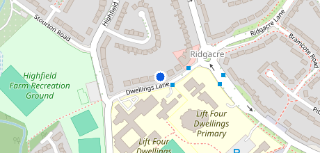 Map showing Four Dwellings Academy
